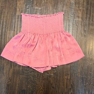 Koch Pink Smocked Waist Skort
